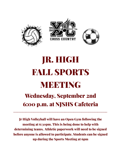 Jr. High Fall Sports Meeting