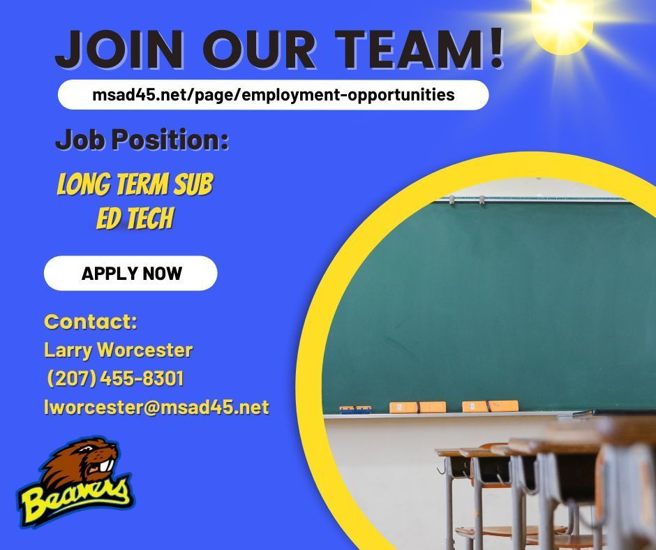 Long Term Sub Ed Tech
