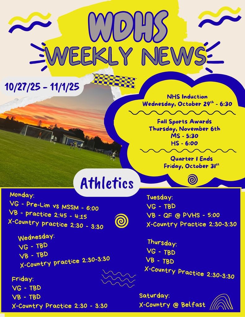 WDHS Weekly News
