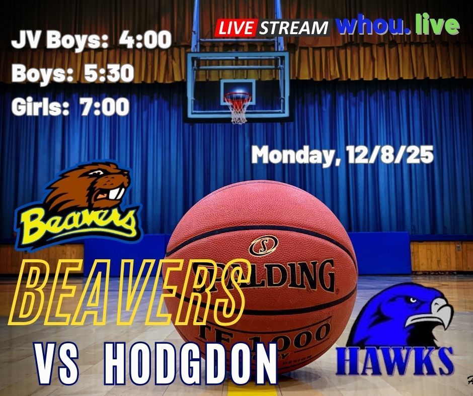 Beavers vs the Hawks 12/8/25 jv at 4:00 boys at 5:30 and girls at 7:00