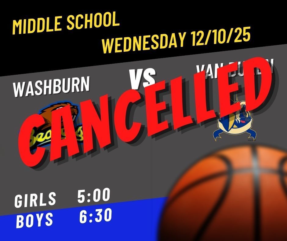 middle school games 12/10/25 are cancelled for today due to predicted weather.