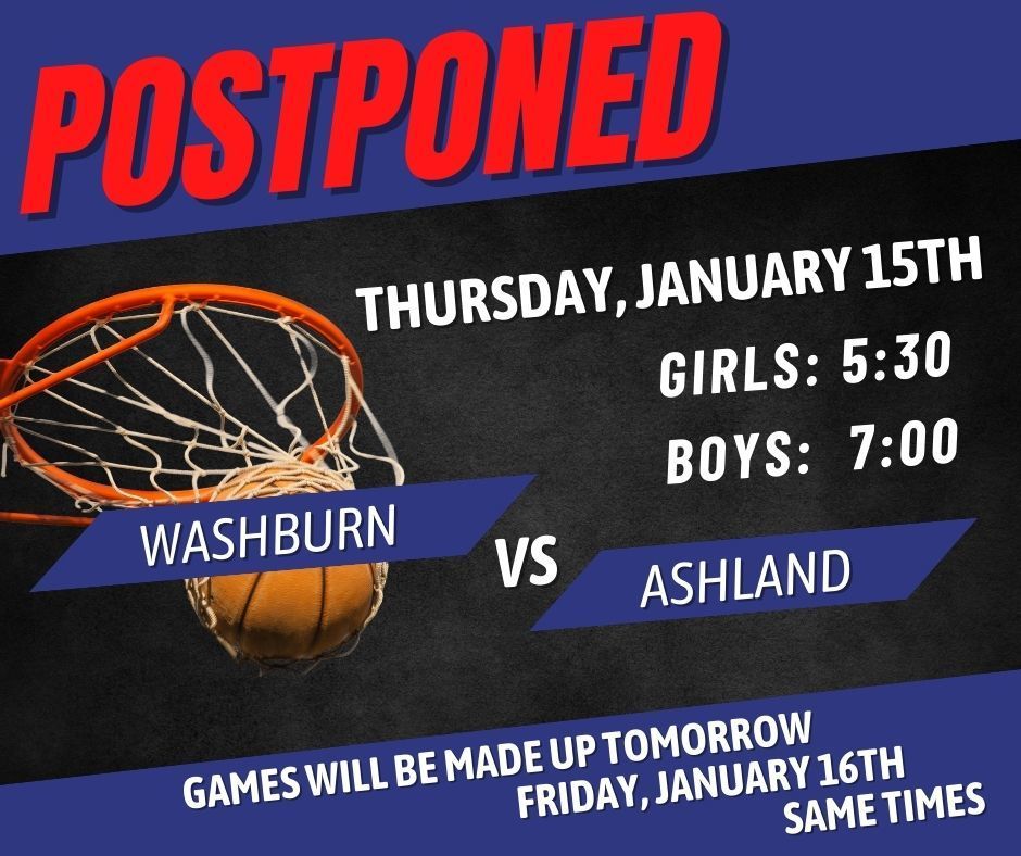 games postponed 1/15/26 will be played 1/16/26 5:30 and 7:00