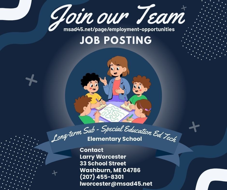 long-term sub special education ed tech starting march for 8-10 weeks