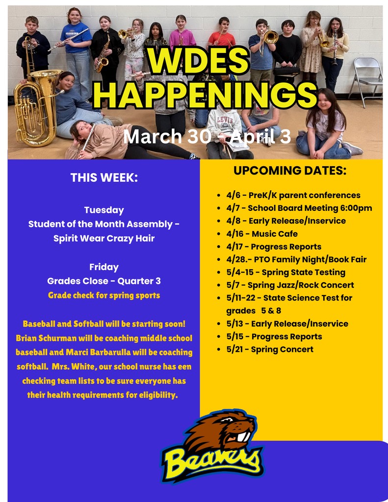 yellow and blue newsletter