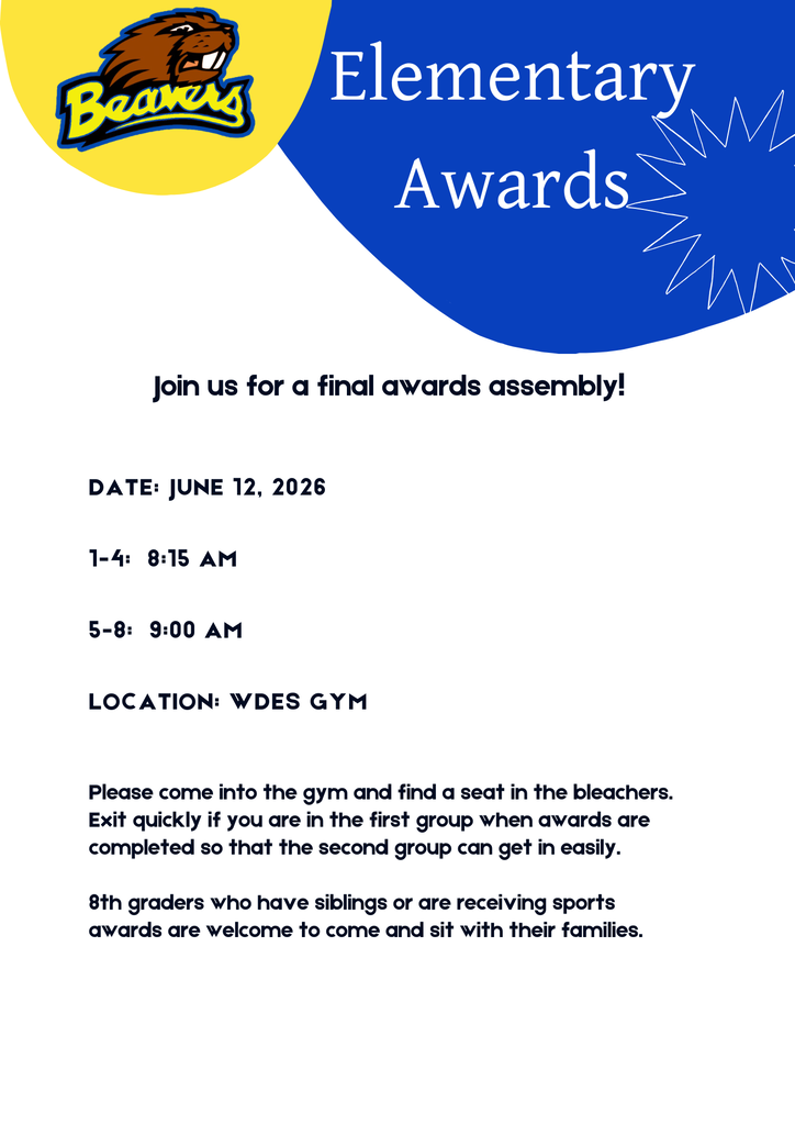 Blue and Yellow notice of final assembly times on June 12