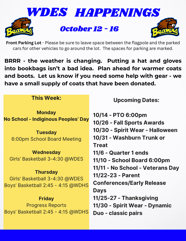 Blue and yellow newsletter
