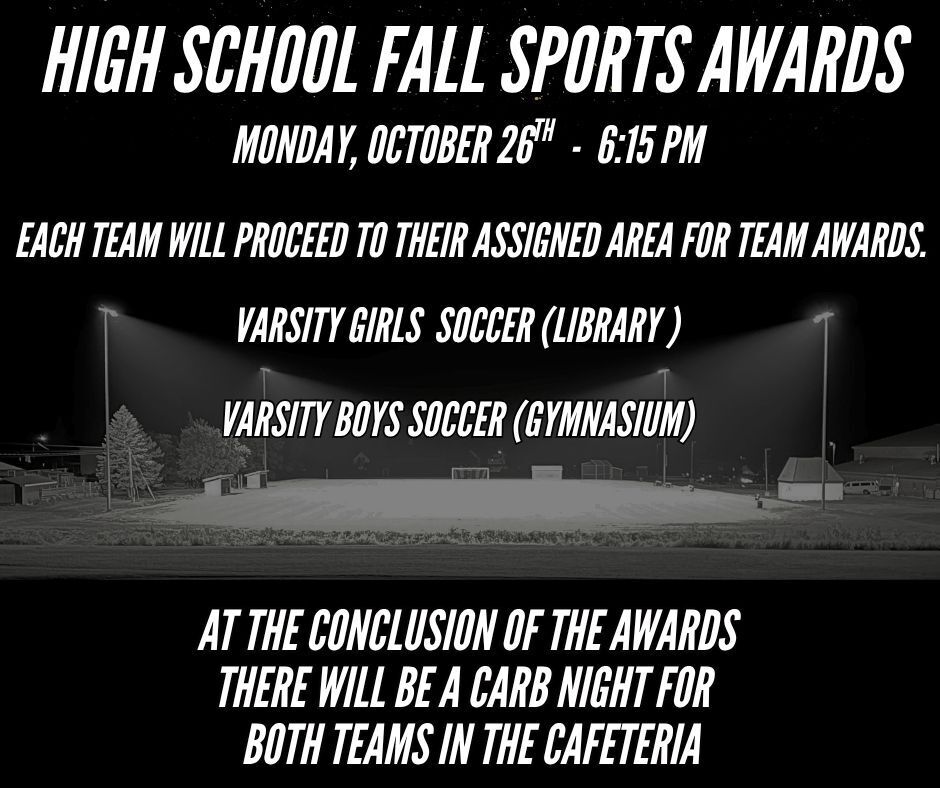 hs fall sports awards