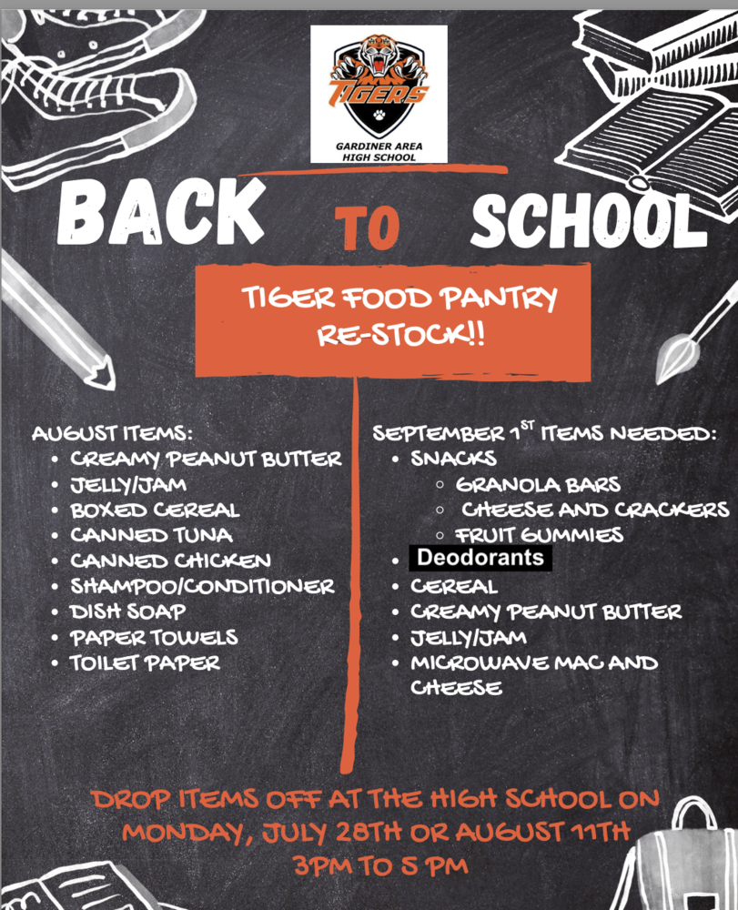 Tiger Food Pantry Update