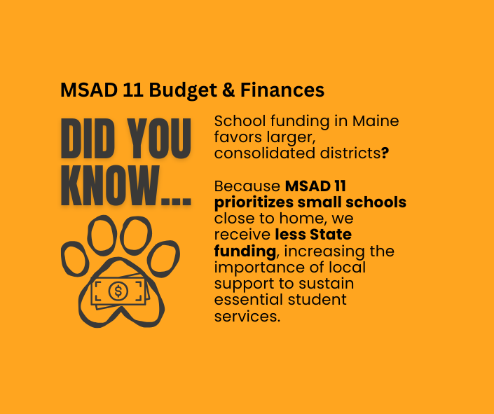 MSAD 11 Budget and Finances: Did you know...?