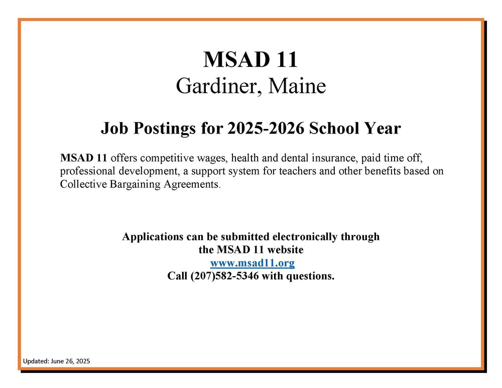 Job Postings MSAD 11