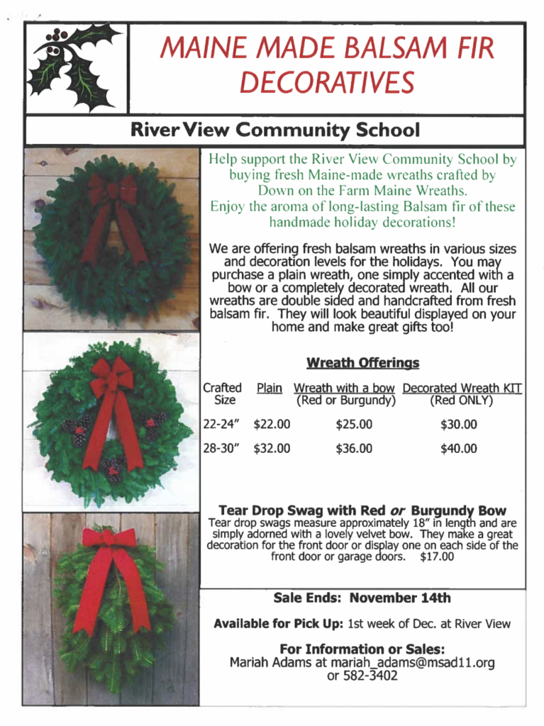 Wreath Fundraiser