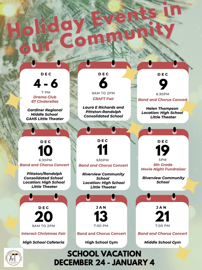 Community calendar 2025