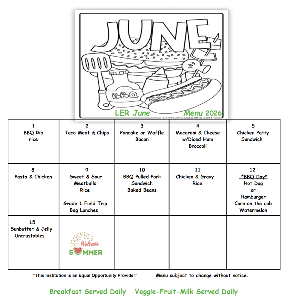 June menu