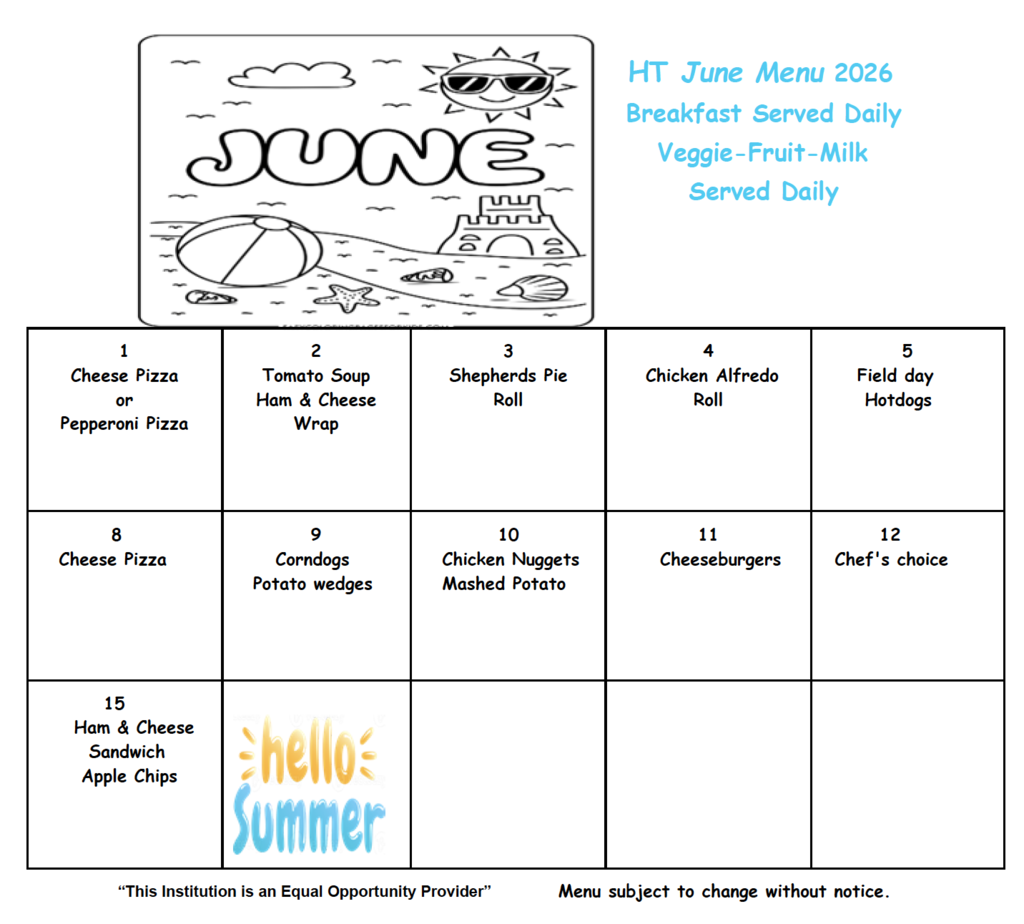 June menu