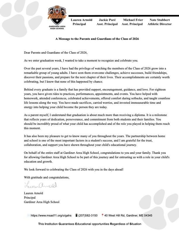 Senior Parent/Guardians
