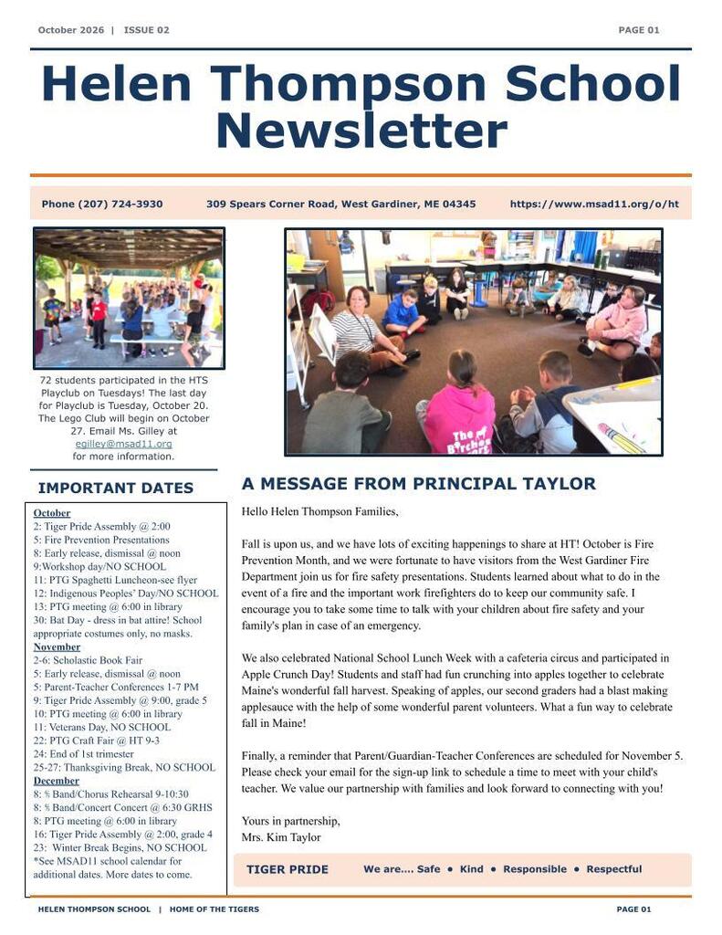 HTS Newsletter