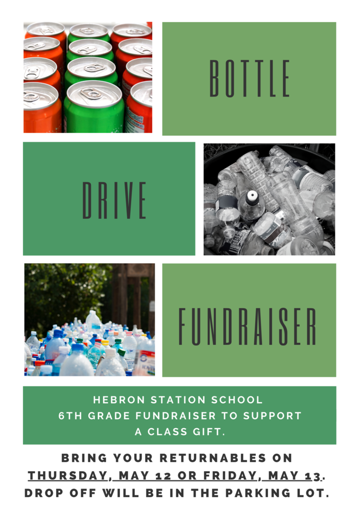 6th Grade bottle drive