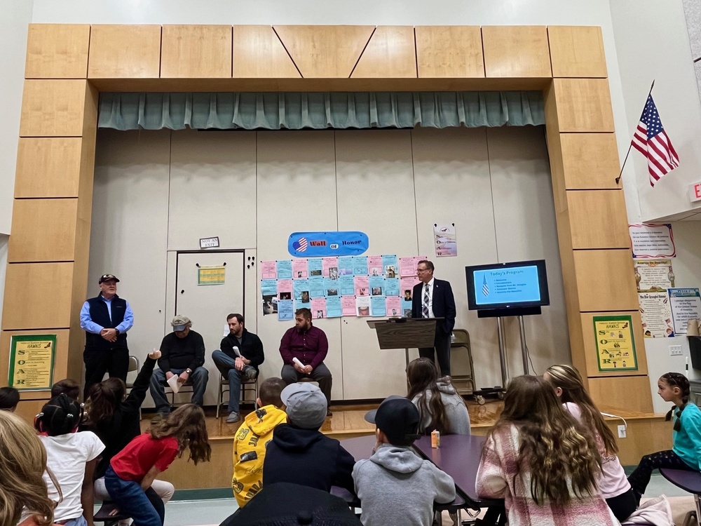 veterans on the stage at HSS