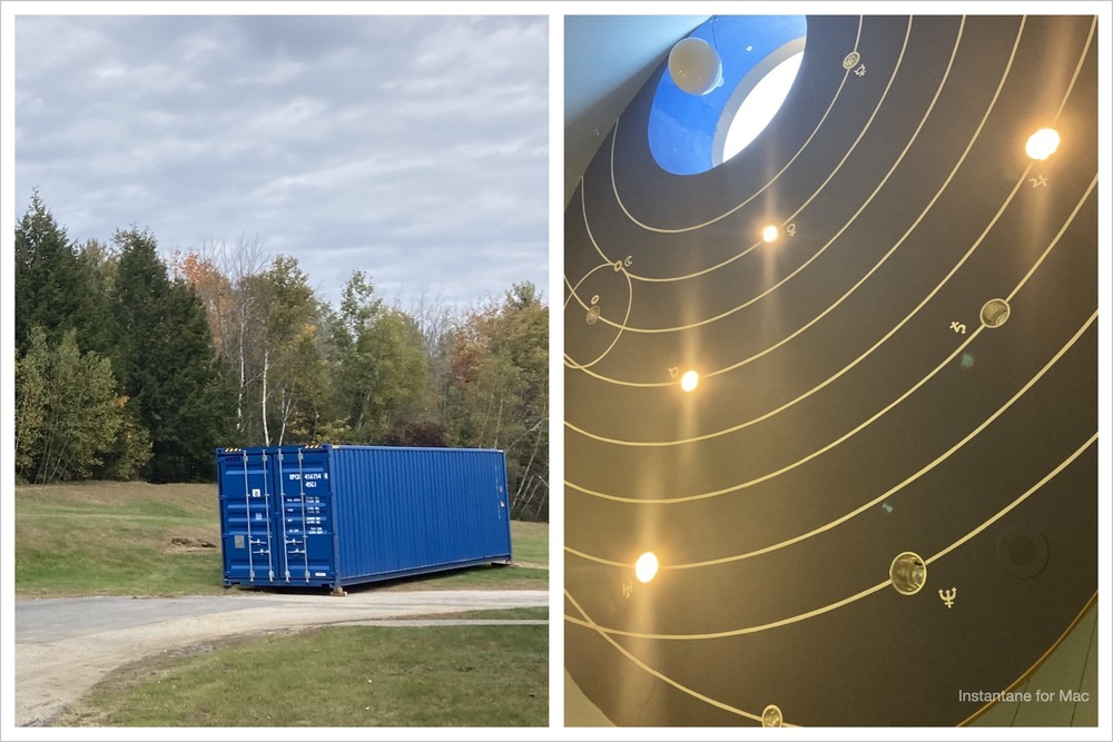 shipping container and lighting fixtures