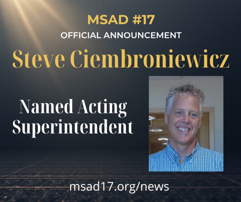 SC Acting Superintendent Announcement
