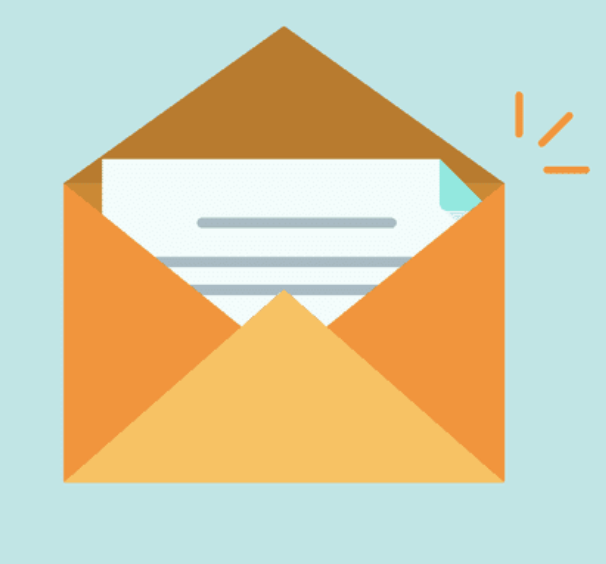 Letter in an envelope