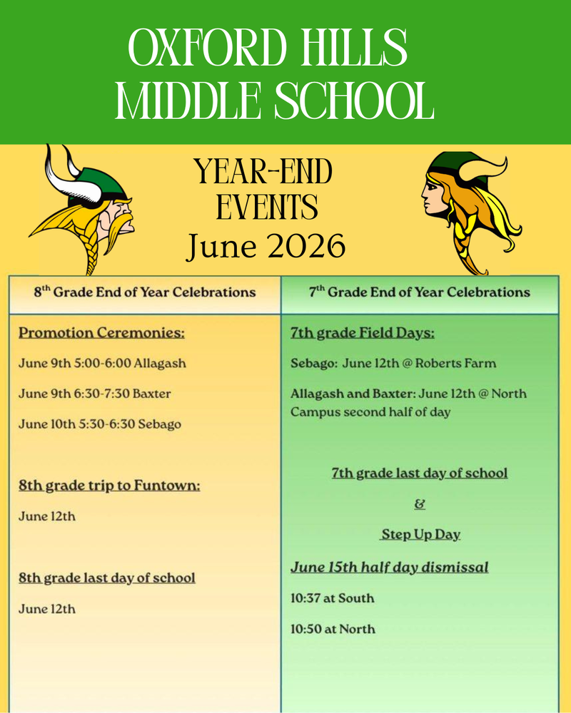 2026 OHMS year-end events