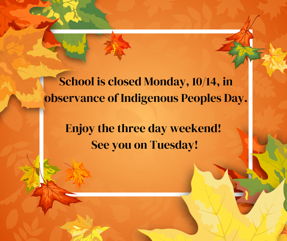 No School 10/14/24