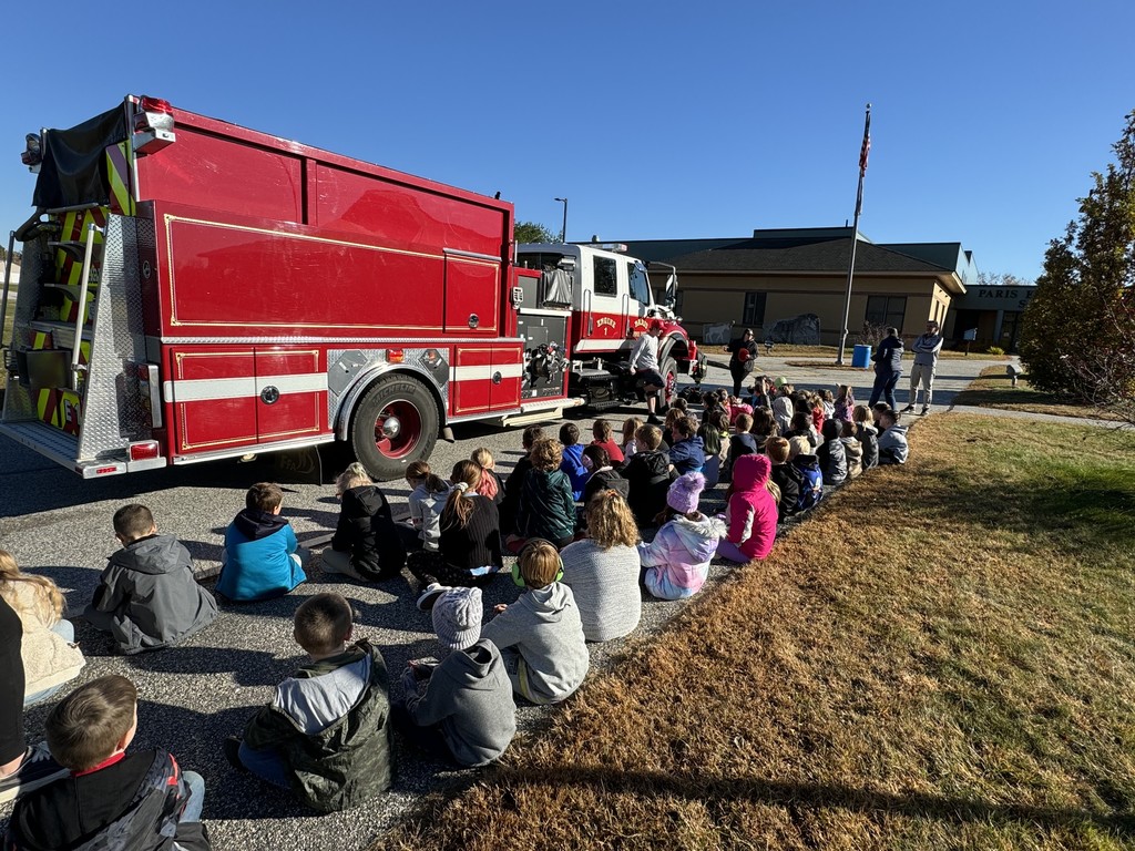 Second Grade visits with Paris Fire Department