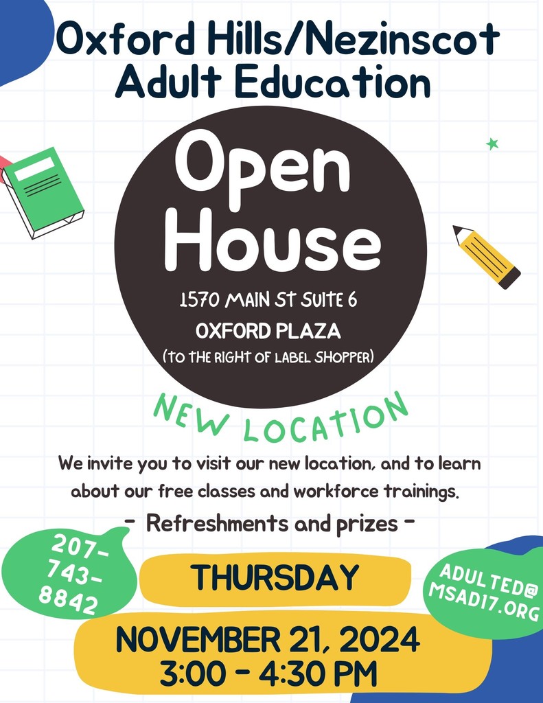 Adult Ed. Open House