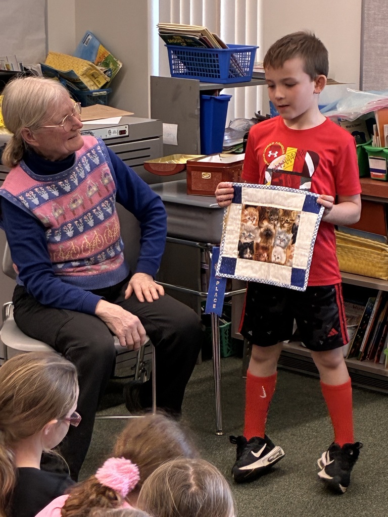 second grade quilter shares quilt