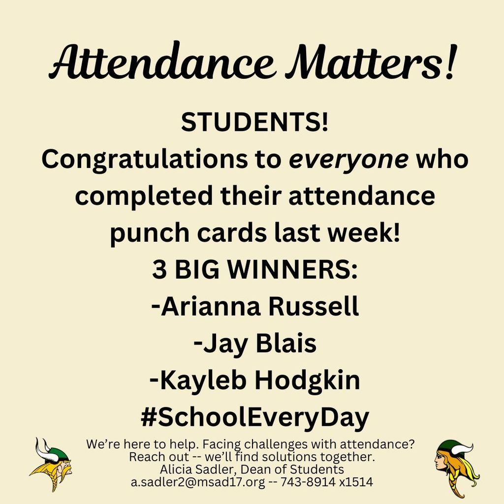 Weekly Attendance Matters (5)