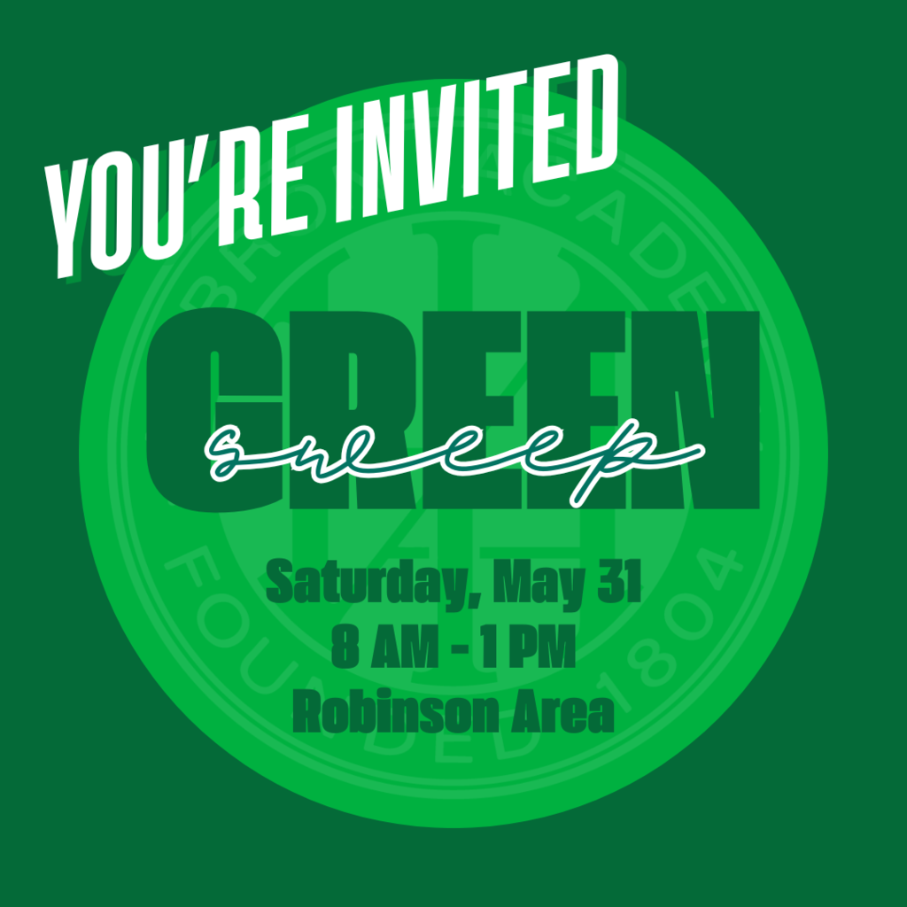 Flyer for Green Sweep yard sale at Hebron Academy