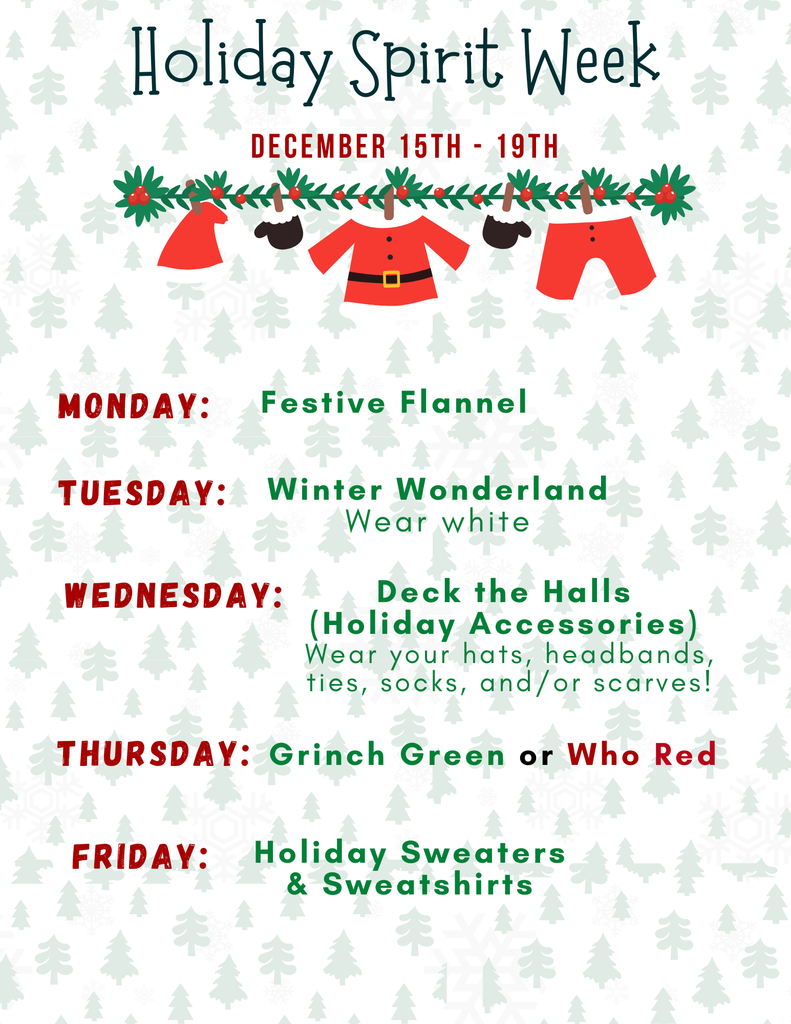 Holiday Spirit Week