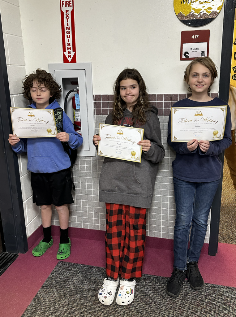 Contest Winners: Lucas Matchett, Natali Gomez, and Lily Dennis.