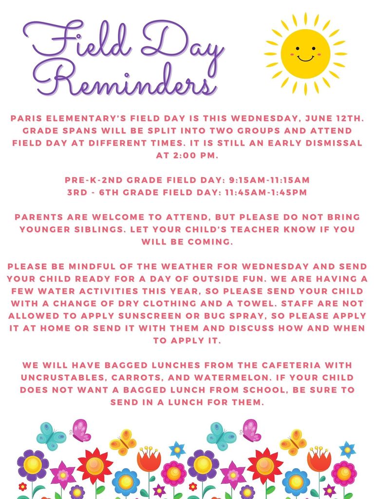 Field Day Reminder