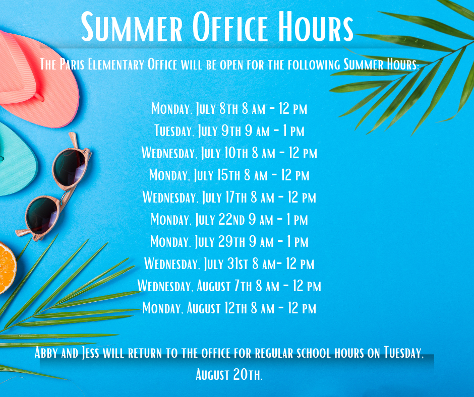 Summer Office Hours
