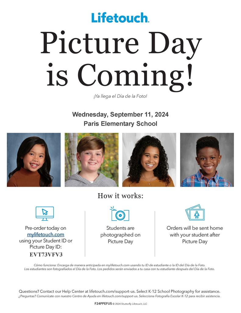 Picture Day is Wednesday!