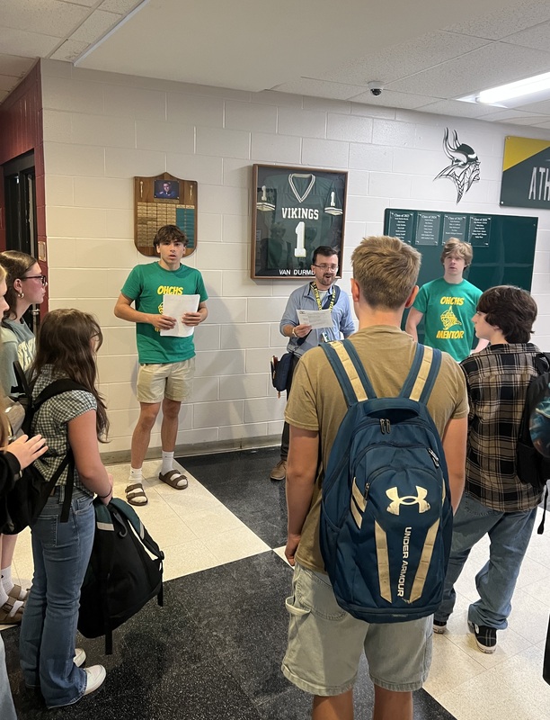 OHCHS students mentor and welcome Grade 9 students