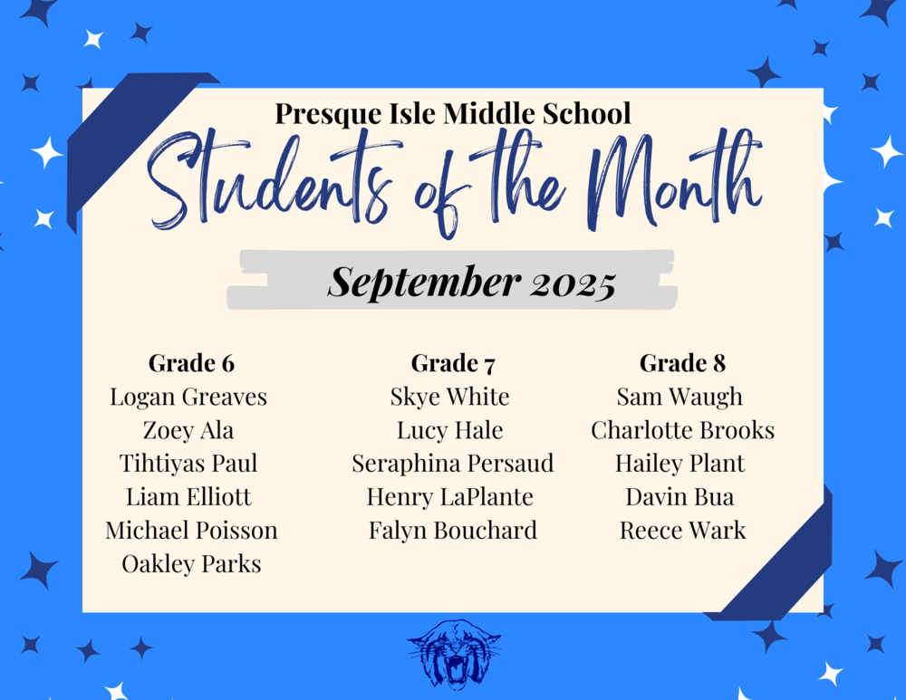 September Students of the Month
