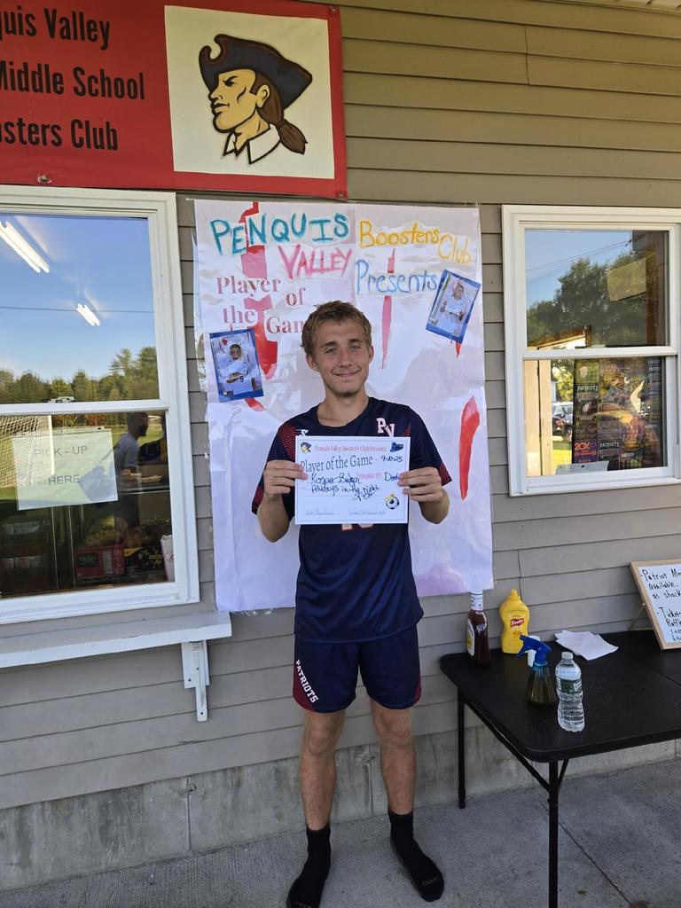 Booster's Club Player of the Game