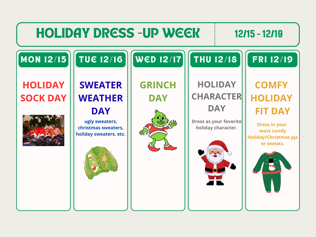 holiday dress up week