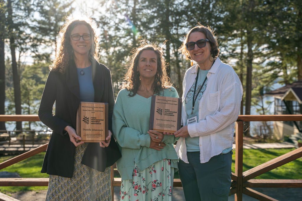Dee, Heather and Melissa with their awards