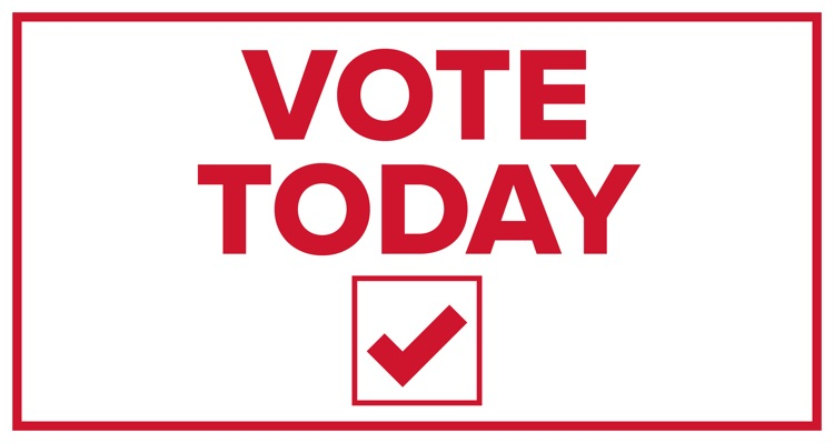 Please go out and vote today!