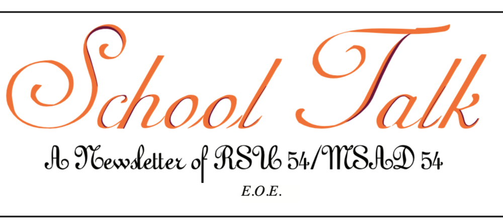 School Talk Newsletter heading