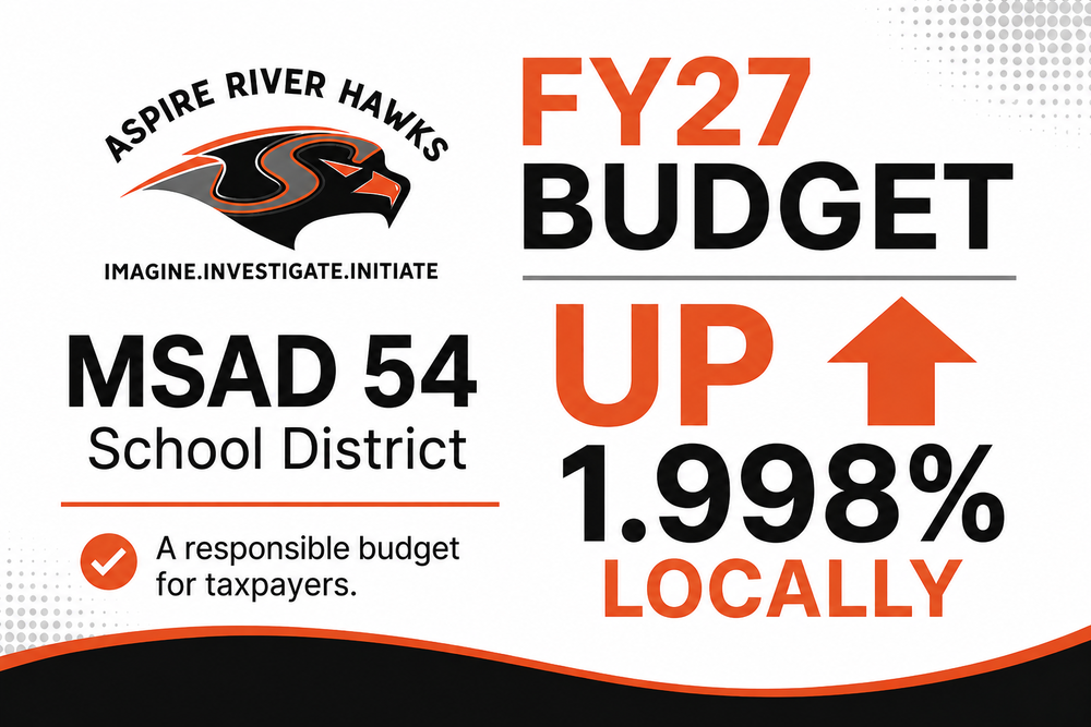 FY27 MSAD 54 Budget Vote, June 9th