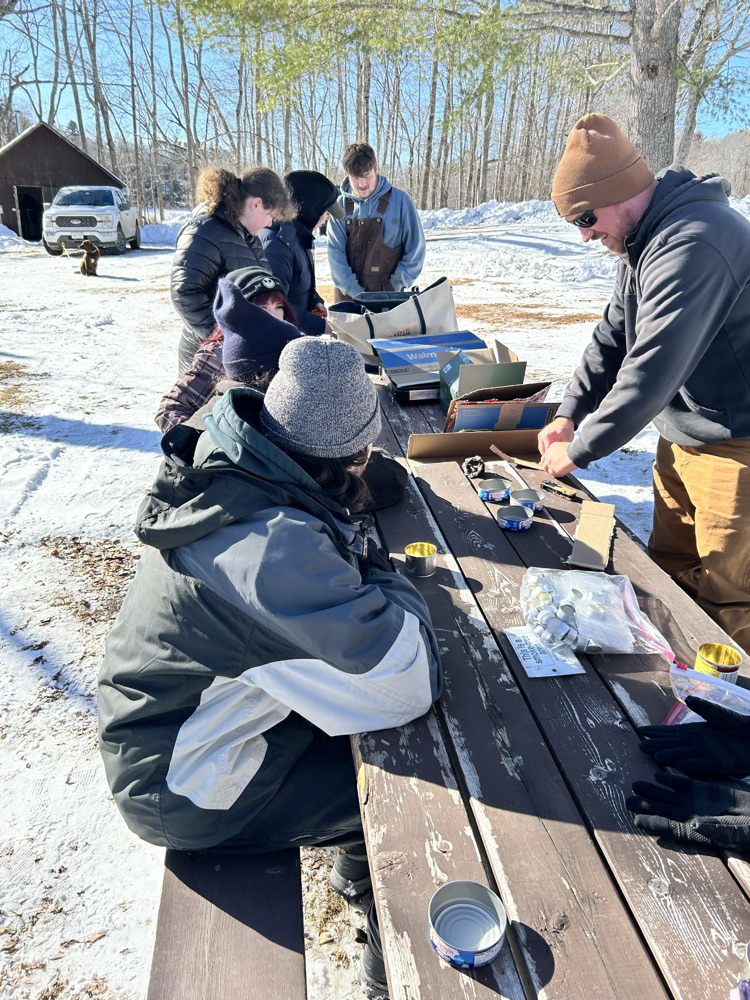 students making there fire starters