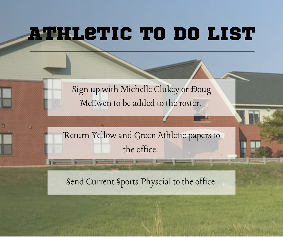 Athletic To Do List
