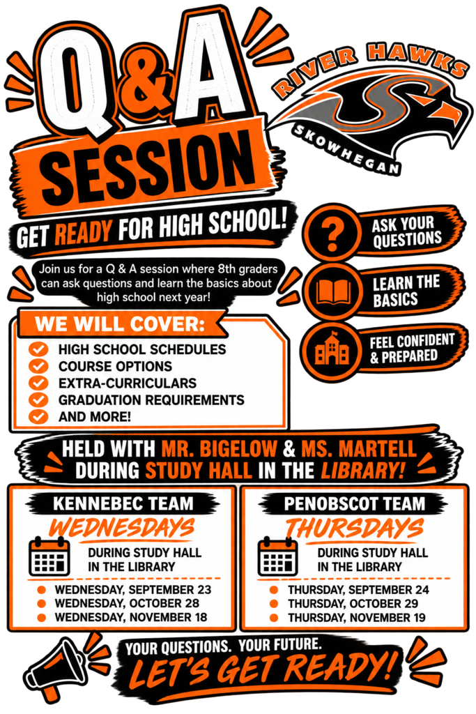 SAMS to SAHS Q&A Session for 8th Grade Flyer