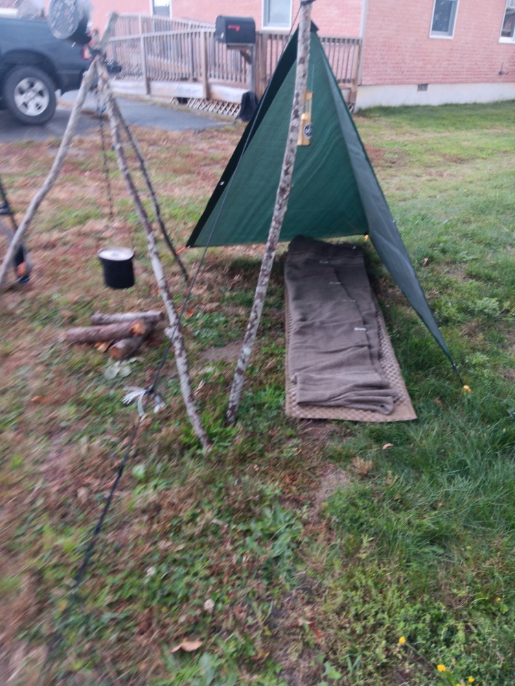 easy survival tent set up