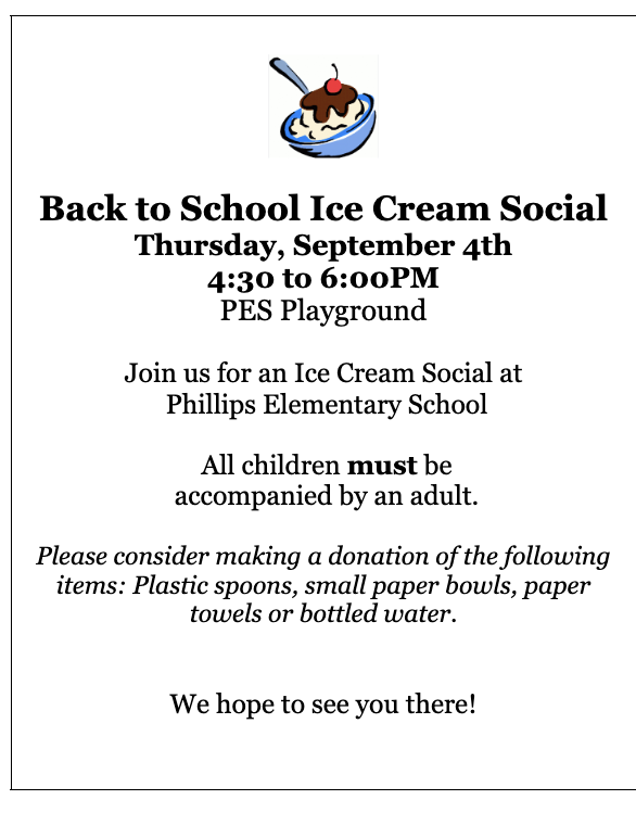 PES Ice Cream Social